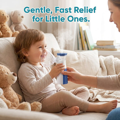 Portable Mesh Nebulizer Machine for Kids & Adults | Rechargeable Silent Handheld Inhaler
