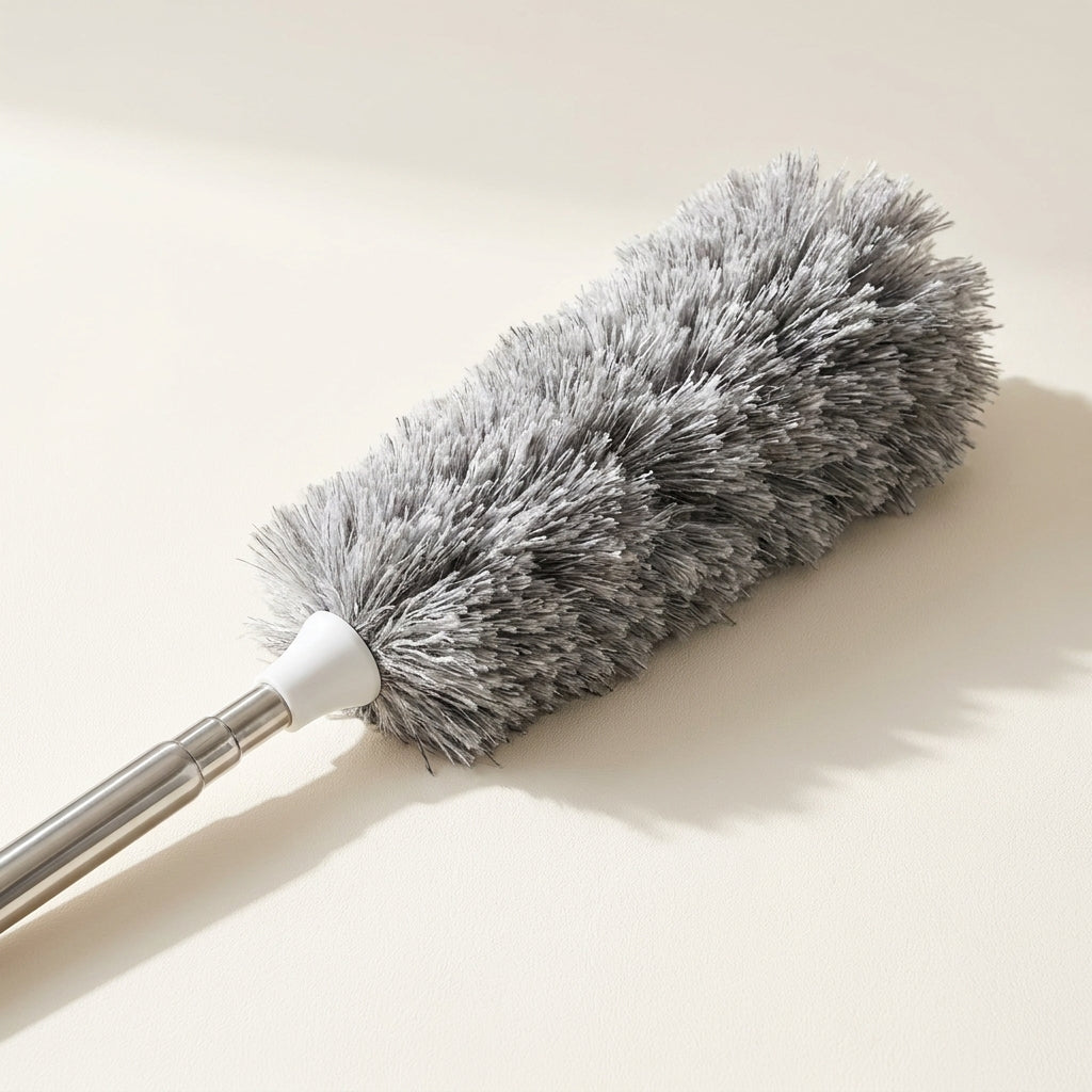 Microfiber Duster with Extendable Pole | Washable Flexible Cleaning Brush for Ceiling Fans, Furniture & Hard-to-Reach Areas