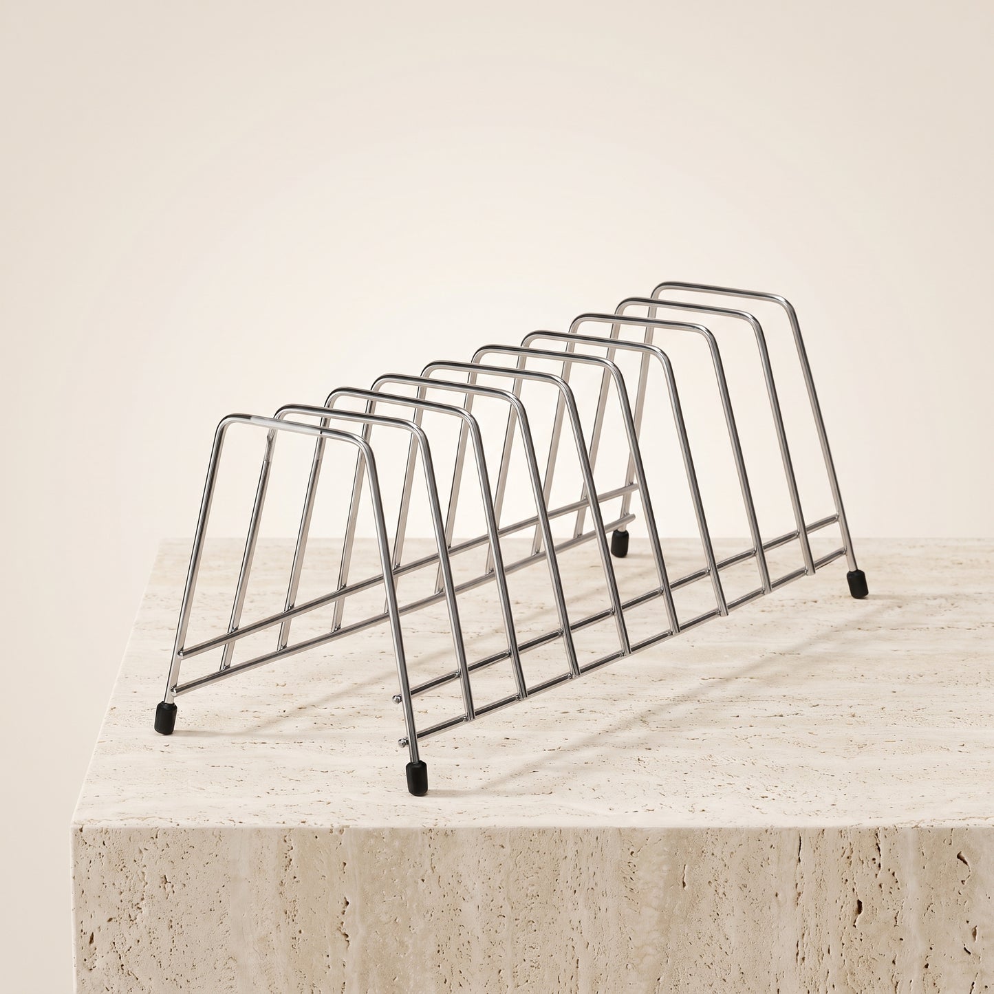 Stainless Steel Plate & Thali Stand | Kitchen Dish Drying & Storage Rack for Plates, Bowls & Lids