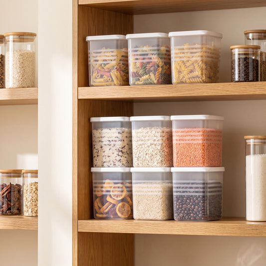 6-Piece Fridge Storage Containers with Airtight Lids | 800ml Stackable Food Organizer Set for Kitchen