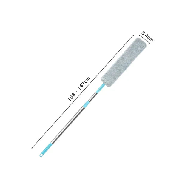 Microfiber Dust Cleaner with Extendable Stainless Steel Handle | Washable Retractable Duster