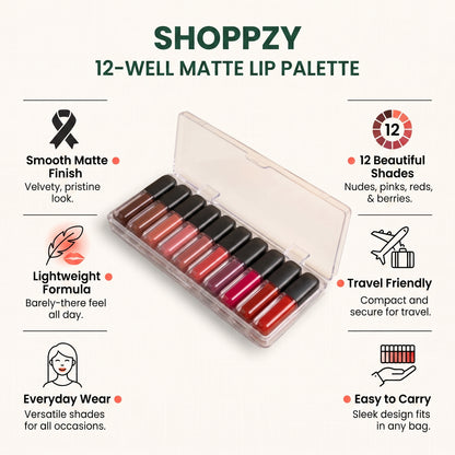 10-Piece Waterproof Matte Liquid Lipstick Set | Long-Lasting, Non-Transfer & Smudge-Proof Lip Colors for Women