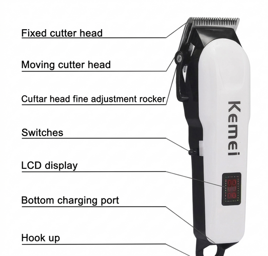 Professional 4-in-1 Cordless Multi-Functional Grooming Trimmer with Multiple Heads for Beard, Hair, Nose & Body Care
