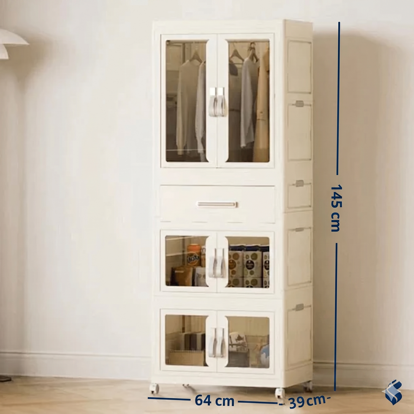 Multi-Layer Foldable Storage Cabinet (64cm)