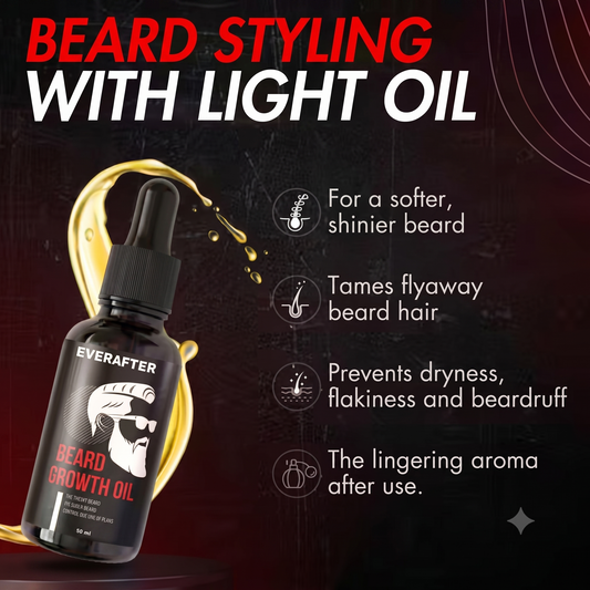 Grow Your Confidence with Premium Beard Growth Oil Solution | Natural Beard & Mustache Growth Serum (30 ml)